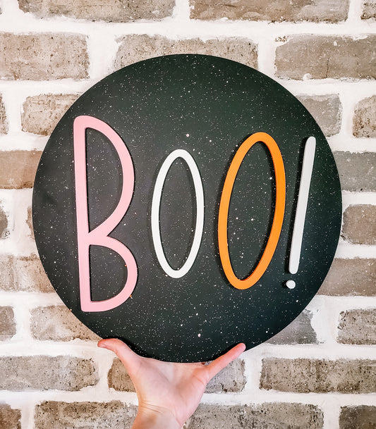 Boo! Splattered Doorhanger