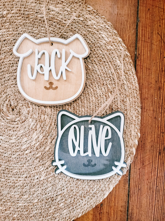 Custom Dog + Cat Ornaments