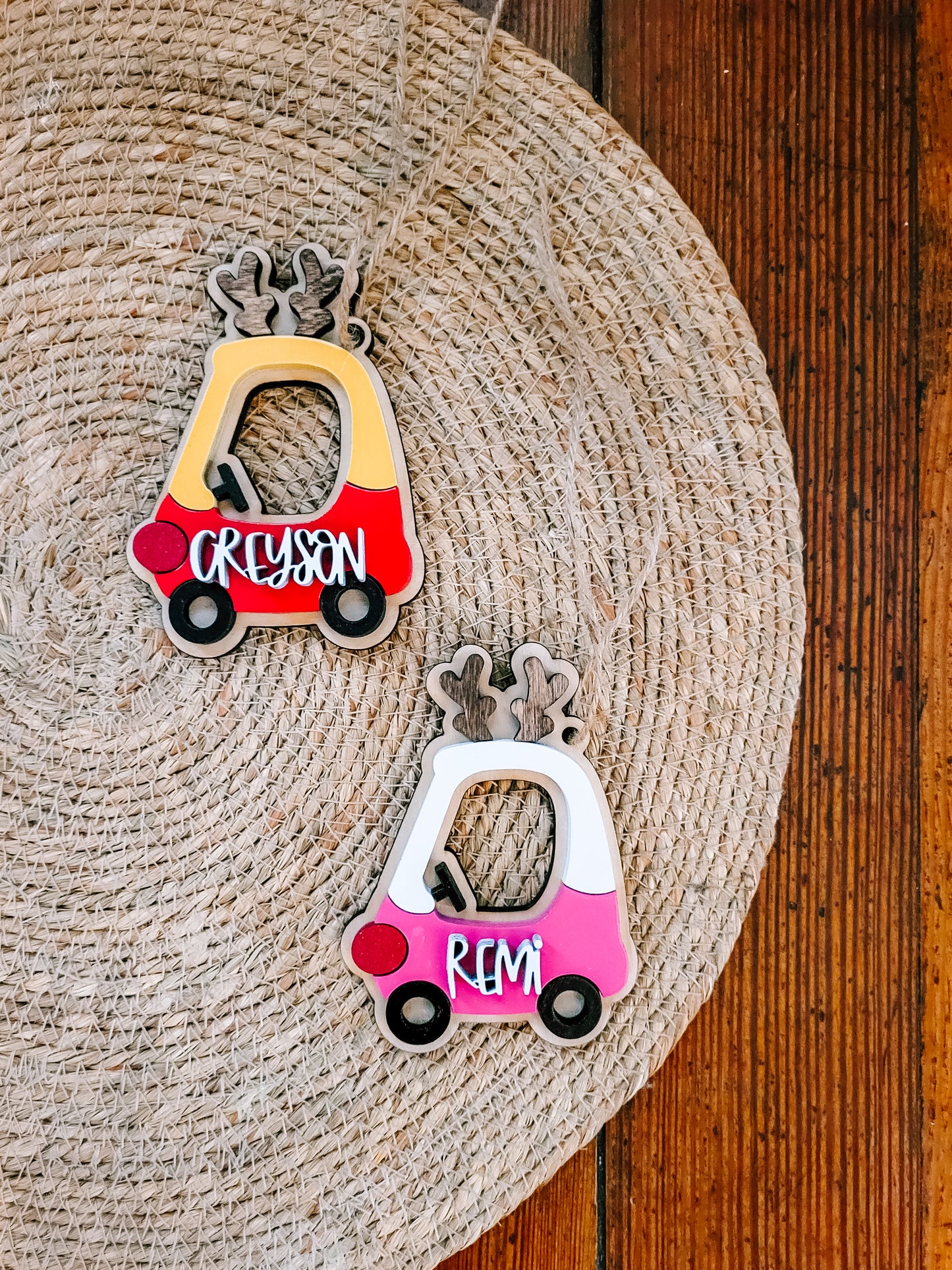 Custom Cozy Coupe Ornaments