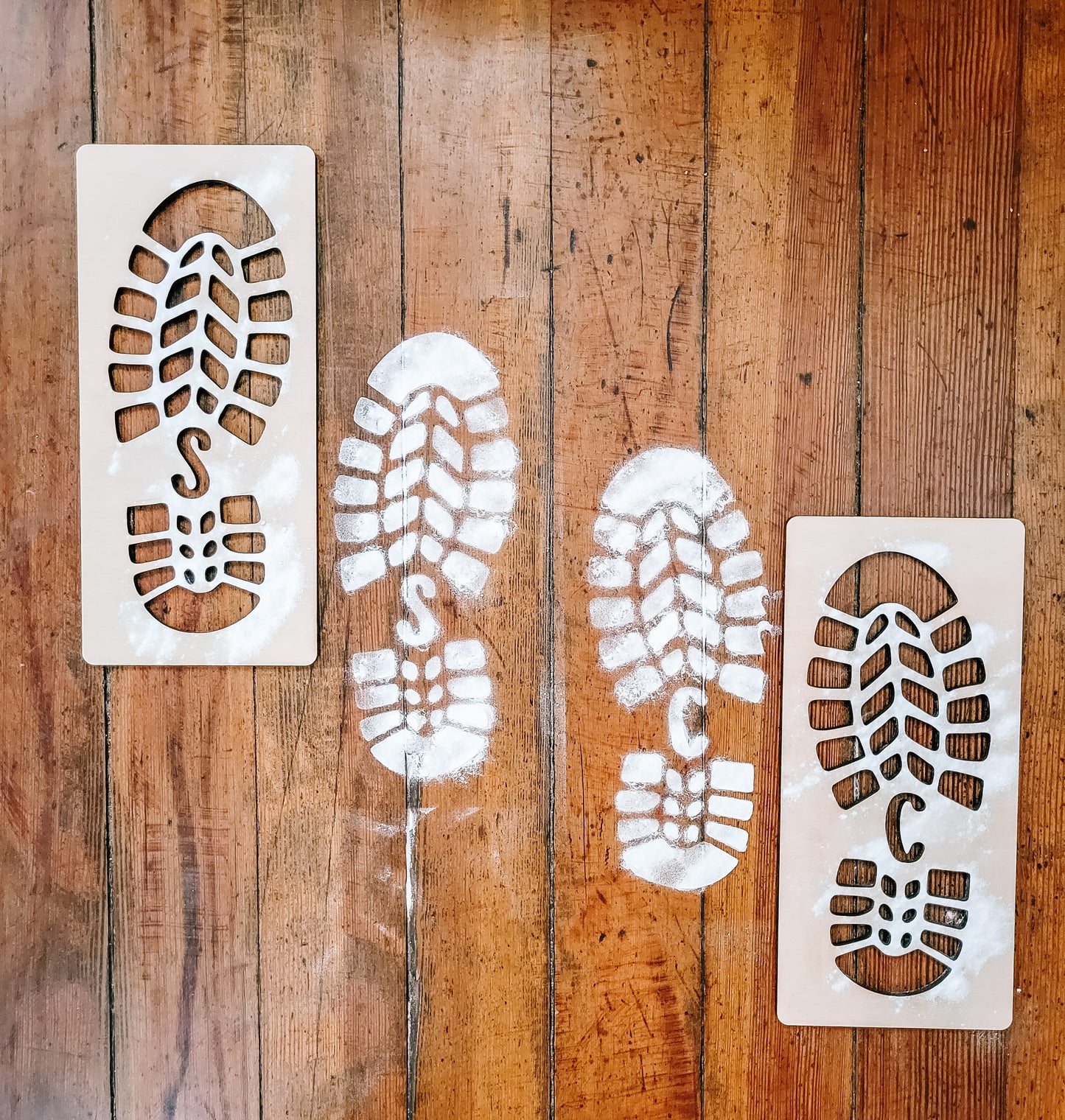 Santa's Boots Stencil