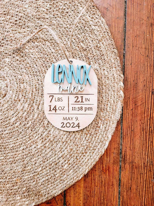 Birth Stats Ornament